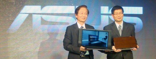 Mr. Shih and Mr. Shen present the latest NX90 and U33 laptops