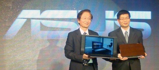 ASUS Chairman, Mr. Shih, and ASUS CEO, Mr. Shen present the NX90JQ