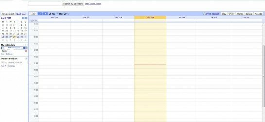 google calendar